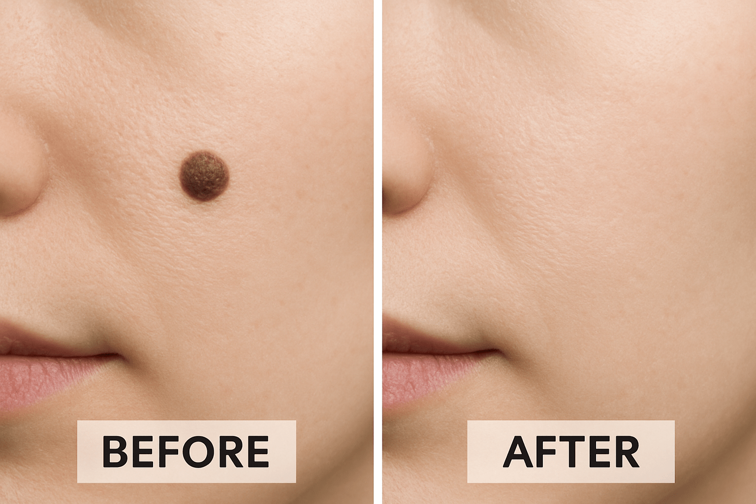 Mole removal Results