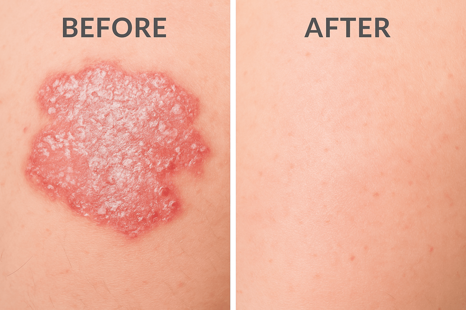 Psoriasis removal Treatment Results